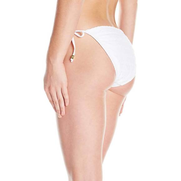 NEW SHOSHANNA cable string bikini bottom in white - Picture 2 of 2
